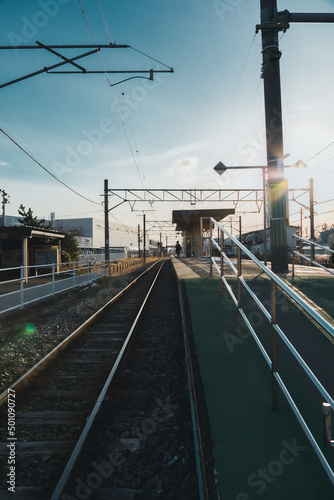 Obraz na płótnie 田舎の街並み w salonie