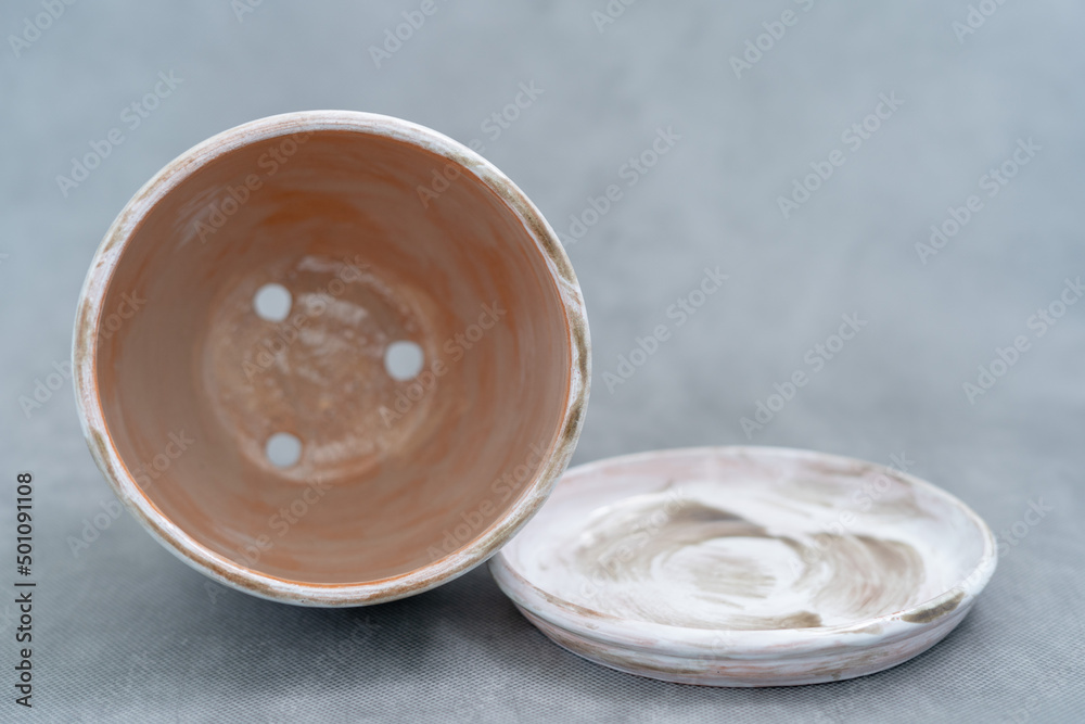 Ceramics, a ceramic product made with their own hands, made on a potter's wheel, jug, mug, clay, glaze.
