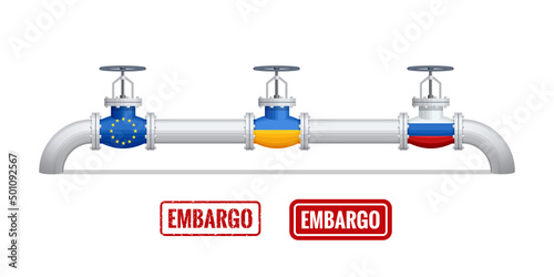 Transportation, delivery, transit of natural gas or petroleum on pipeline between supplier and importer. Gas control equipment. Natural gas supplies. Oil gas industry sanctions, embargo