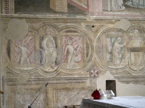 Eremitani Church in Padova restored paintings after bombing photo