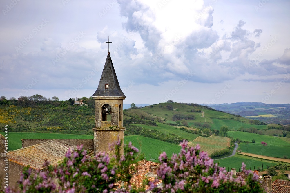 Église cloché religion - Lautrec voyage France campgne 