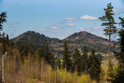 .Landscape of Sokoliki mountains in Poland.