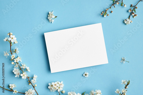 Invitation or greeting card mockup
