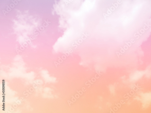Fototapeta Naklejka Na Ścianę i Meble -  Sky and clouds in pastel tones for graphic design or wallpaper