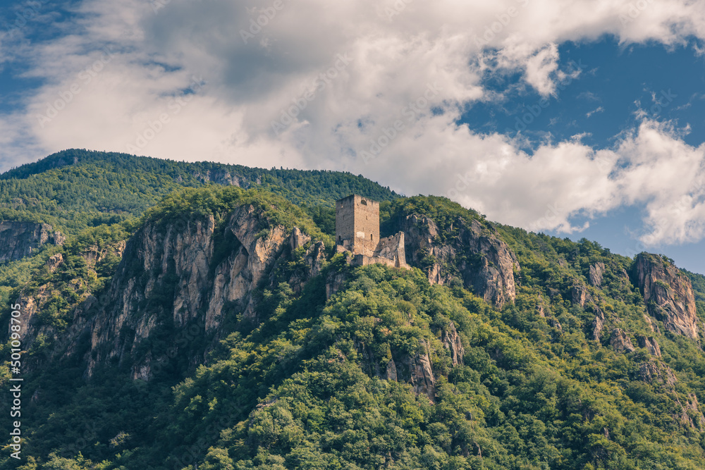 Dolomiti mountains castle rock