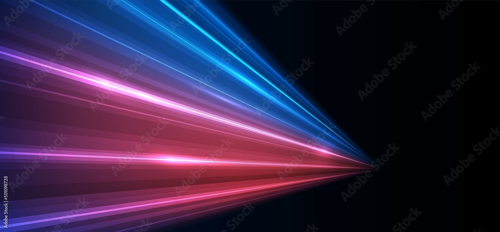 Speedlight Abstract Design Modern abstract high-speed light effect. Abstract background with beams ...