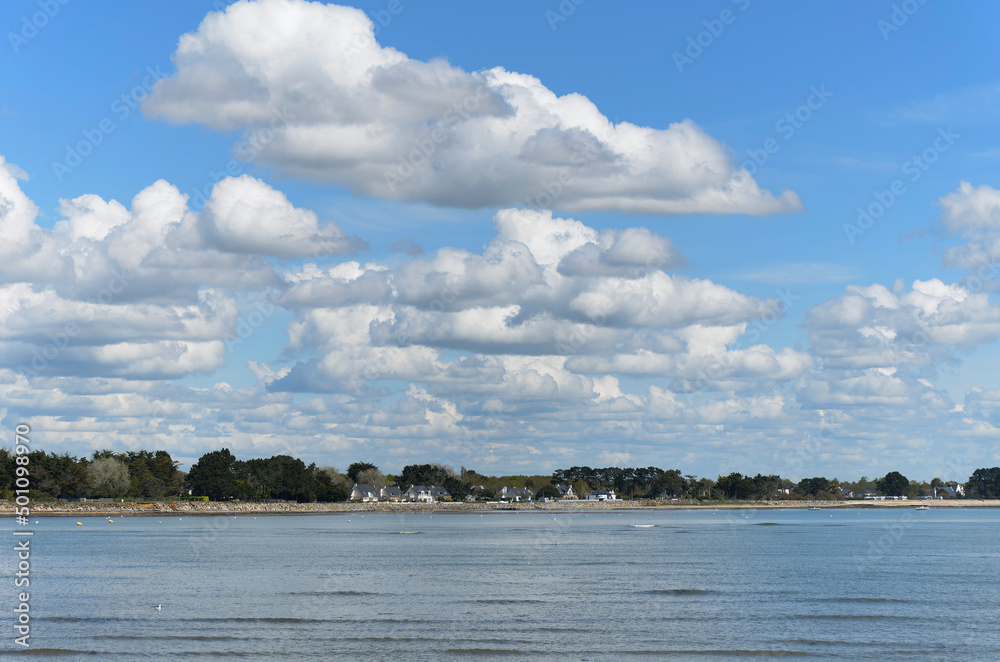 Obraz premium Seaside view from Morbihan, Bretagne, France