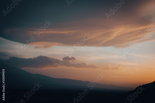 cloud the beautiful sky at sunset © S...