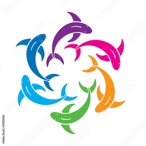 Fish logo Vector illustration