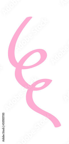 Abstract curved line. Vector illustration