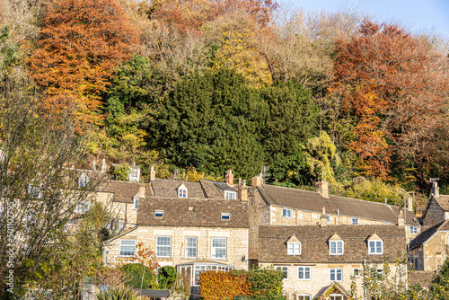 Autumn in the Cotswolds - The small town of Nailsworth in the Stroud Valleys, Gloucestershire, England UK photo