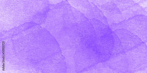 Purple watercolor wet wash splash on white background. Template for birthday, banner, wedding, quotes, social media, affirmation and much more.