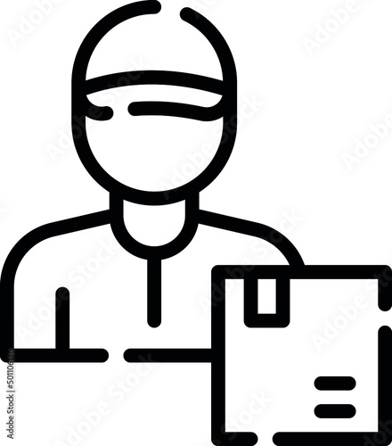 Deliveryman delivers wholesale or retail goods to customers