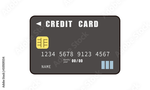 クレジットカードの表面