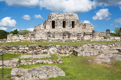 Temple of the Painted Niches, Mayan Ruins, Mayapan Archaeological Zone, Yucatan State, Mexico photo