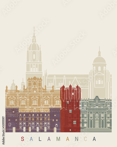 Salamanca skyline poster