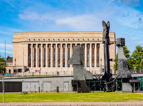 The Parliament House, Helsinki, Uusimaa County, Finland photo