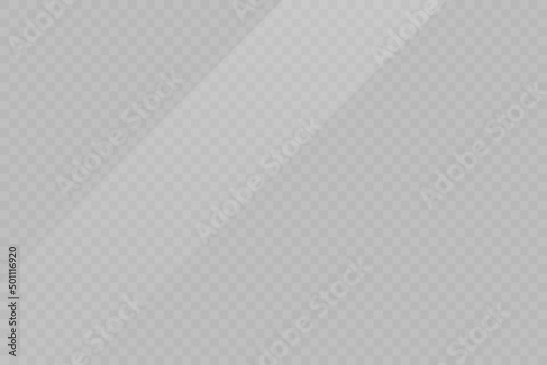 Realistic glare on glass, phone, tablet, monitor, screen on a transparent background. PNG. Vector illustration.	