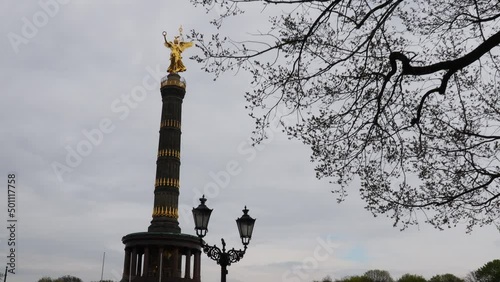 the victory column in berlin germany 25fps 4k video
 photo