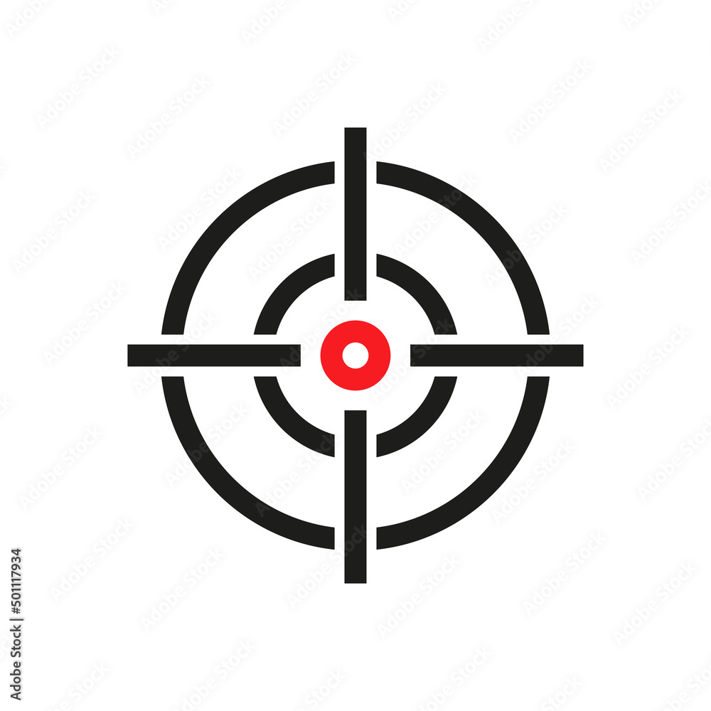 Marketing target line icon vector. Target and Goal symbol. Marketing target line icon vector. Target and Goal symbol.