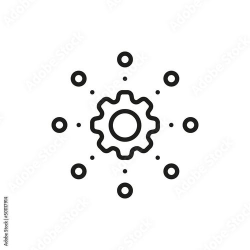 Framework icon. Frameworks outline on white background vector