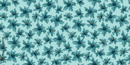 Floral seamless pattern. Vector design for paper, cover, fabric, interior decor and other