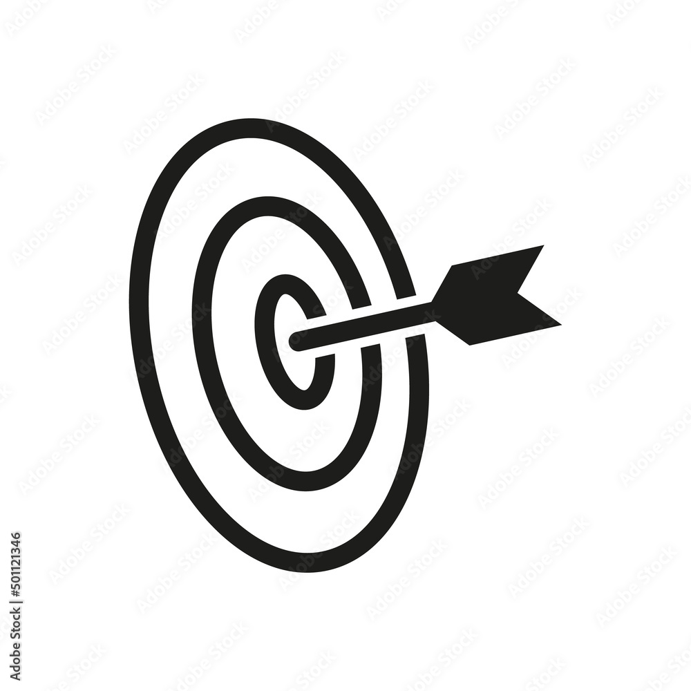 Marketing target line icon. Target and Goal symbol. Marketing target line icon. Target and Goal symbol.