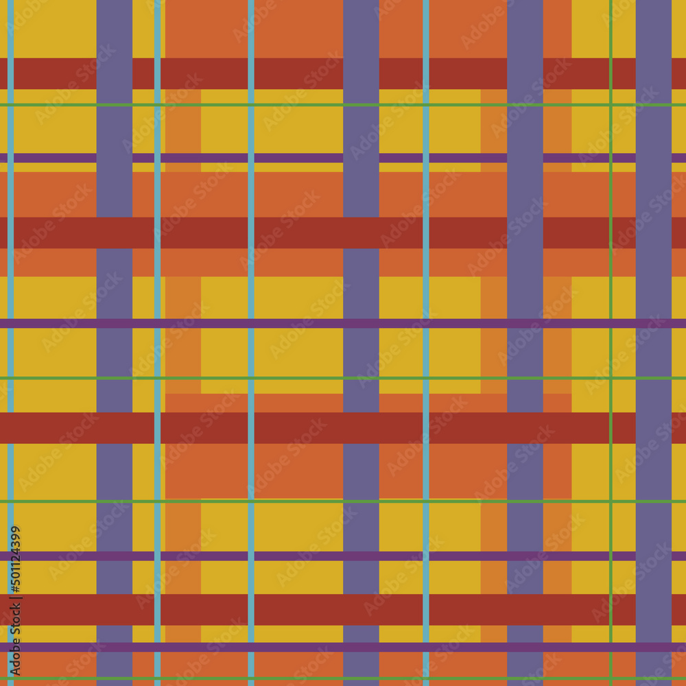 pattern, a cage of yellow, burgundy and blue lines, vector illustration, pattern, a cage of yellow, burgundy and blue lines, vector illustration,