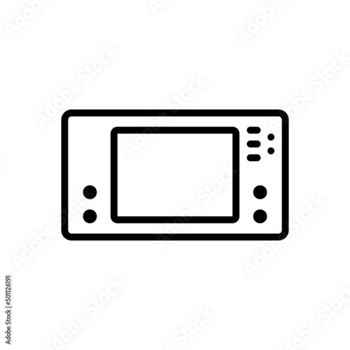 Electronics Video Game Icon. Vector sign in simple style isolated on white background.