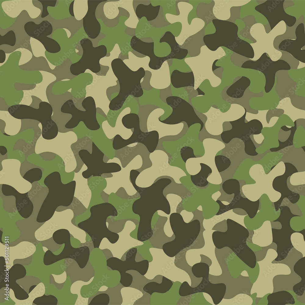 Naklejka premium Abstract camouflage vector pattern with spots. 