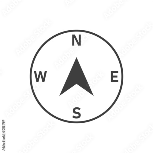 Free Download Compass icon vector on white background. EPS 10 - GFXLoad