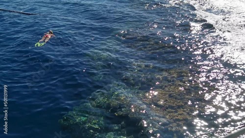 Wallpaper Mural view of sea and sand. sea shore water background Torontodigital.ca