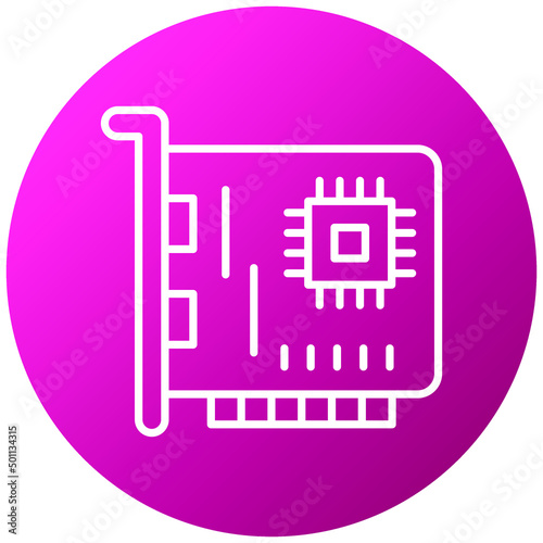 Vector Design Network Interface Card Icon Style