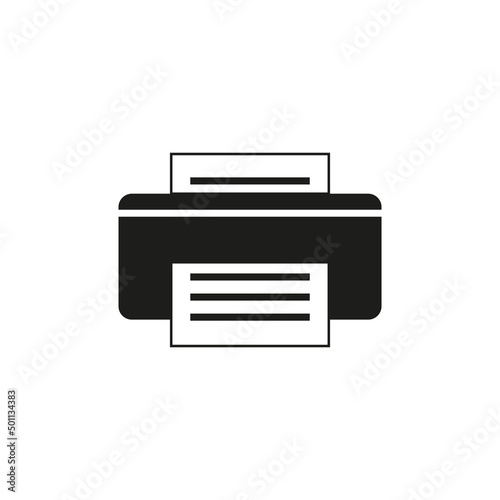 The xerox icon. Simple flat vector illustration on a white background