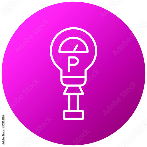 Vector Design Parking Meter Icon Style
