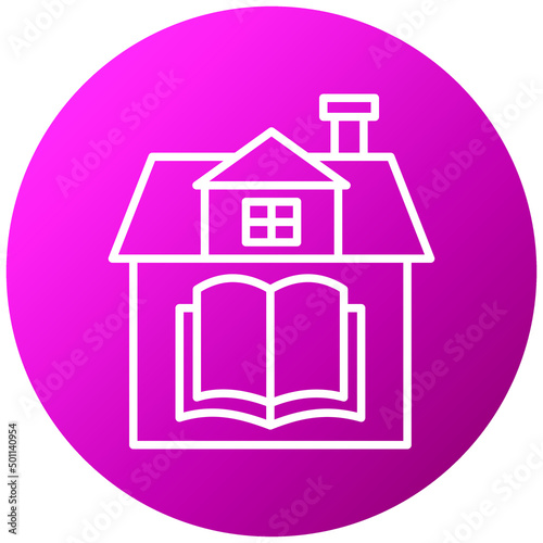 Vector Design Homeschooling Icon Style