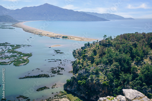 Fototapeta Naklejka Na Ścianę i Meble -  Iztuzu Beach near Dalyan, in the Ortaca District of the Province of Mugla