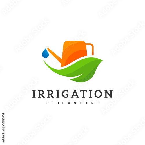 Irrigation logo design vector. Icon Symbol. Template Illustration
