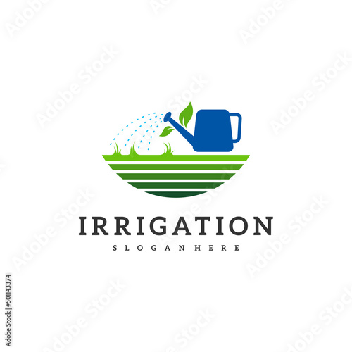 Irrigation logo design vector. Icon Symbol. Template Illustration