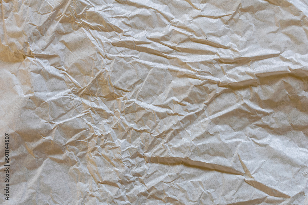 crumpled white paper. paper texture for background