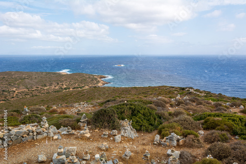 Northern coast of Ios Island, near the gulf of Plakotos. Cyclades Islands, Greece photo