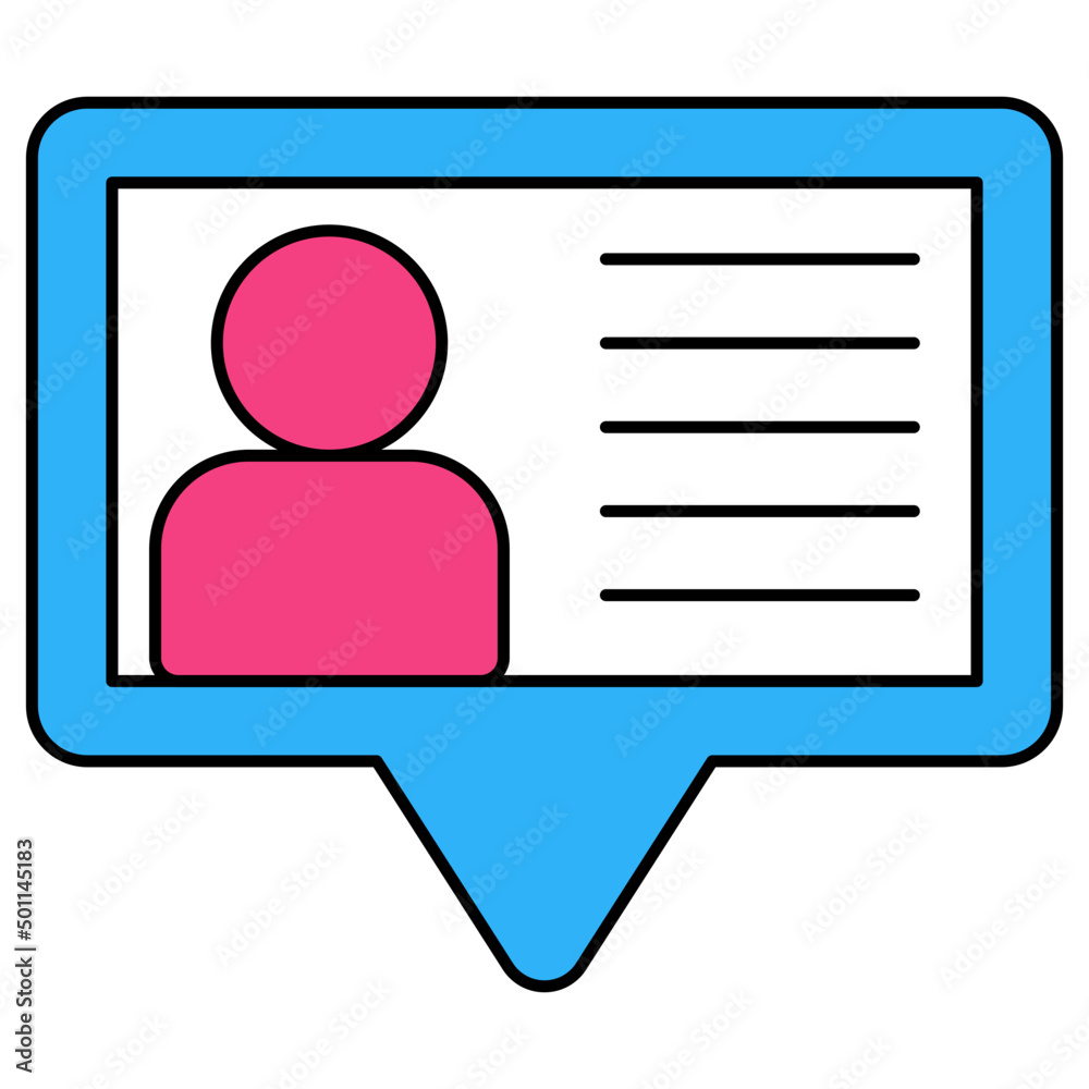 Trendy vector design of user chat Trendy vector design of user chat