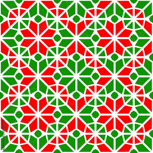 Arabic vector seamless pattern. Repeated background. Traditional UAE, Iraq Kuwait, Oman, colors. Islamic decorative design. Abstract template texture. Wallpaper in eastern style.
