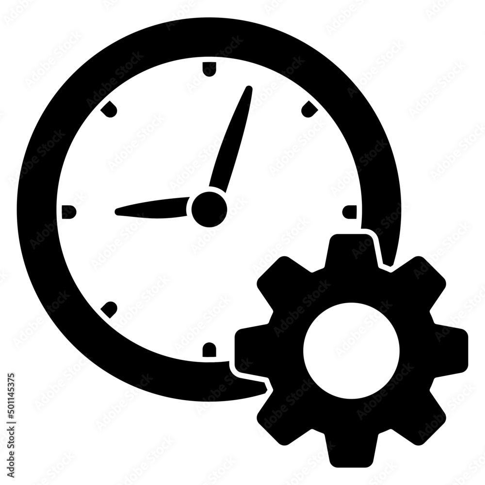 Trendy vector design of time management Trendy vector design of time management