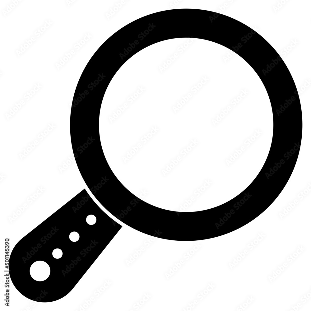 Modern design icon of magnifying glass Modern design icon of magnifying glass