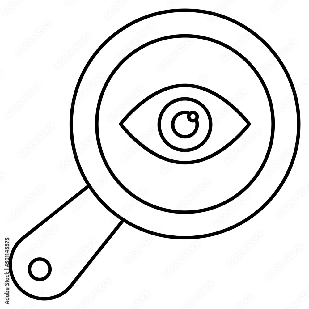 Perfect design icon of search eye
