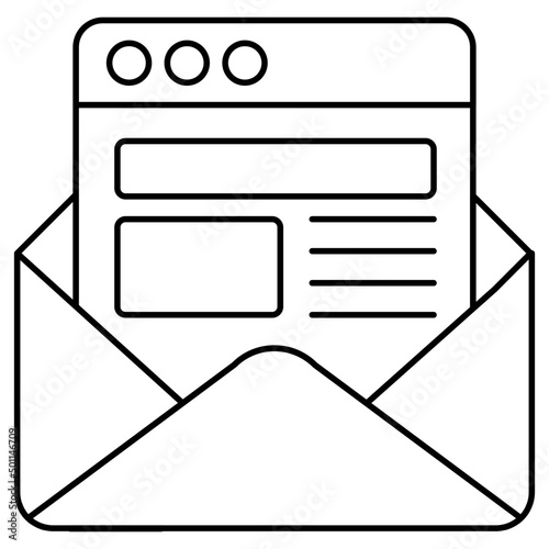 Perfect design icon of web mail