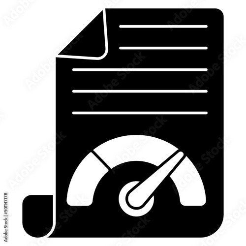 Trendy vector design of page speed test