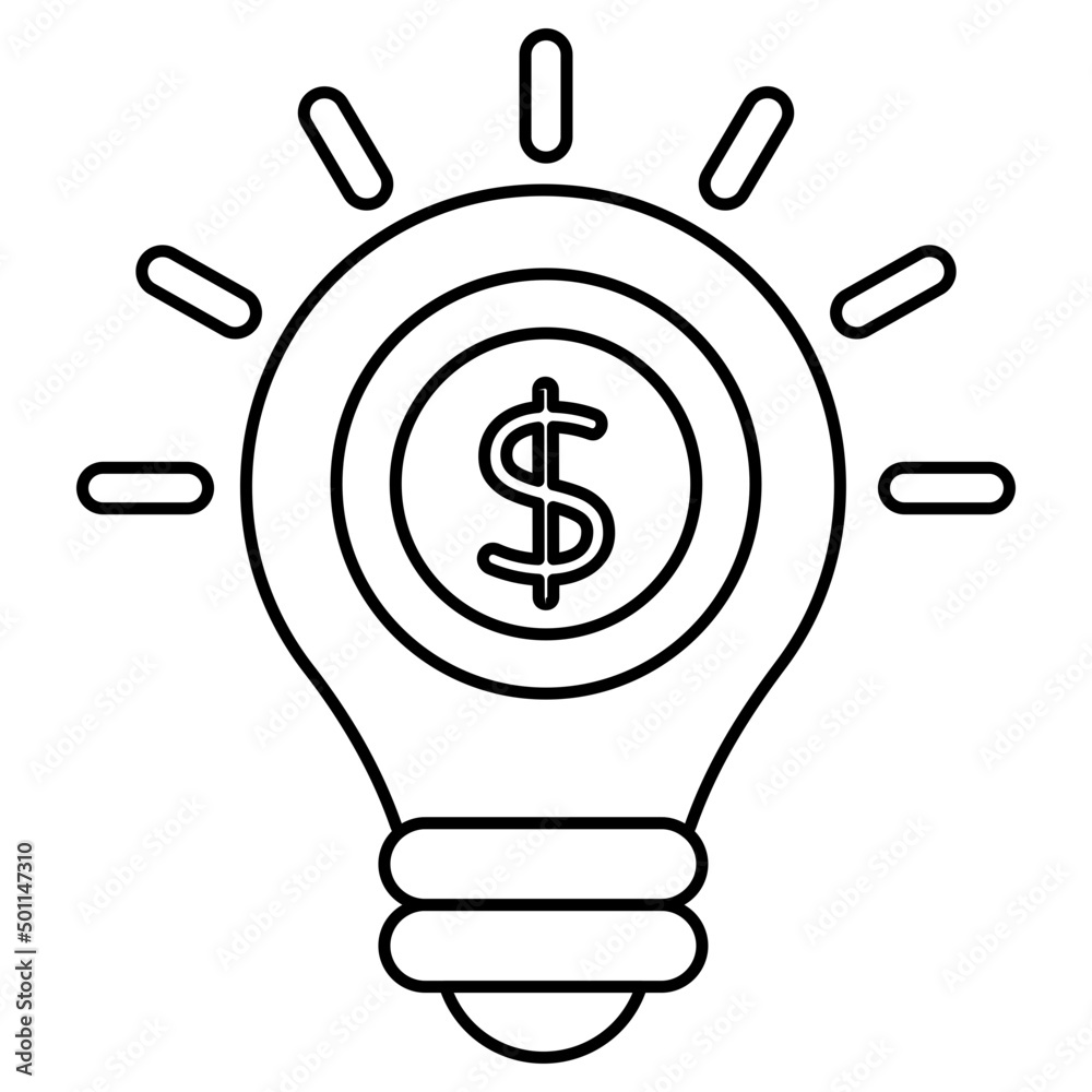 An editable design icon of financial idea An editable design icon of financial idea