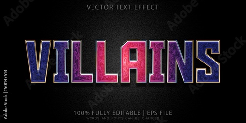 Villain Modern shine Text Effect
